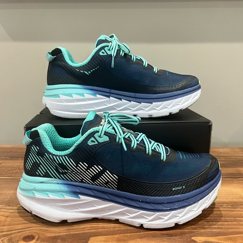 Hoka One One Bondi 5 Running Shoes Women's Size 9 - Picture 2 of 8